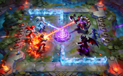 DOTA2游戏画面展示神符争夺与团队团战的激烈场景